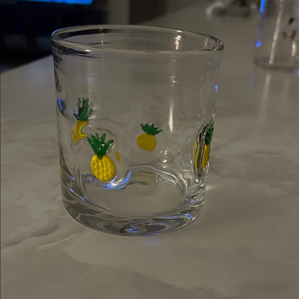 Double Old Fashioned Pineapple Icon/Charm Glass 🍍